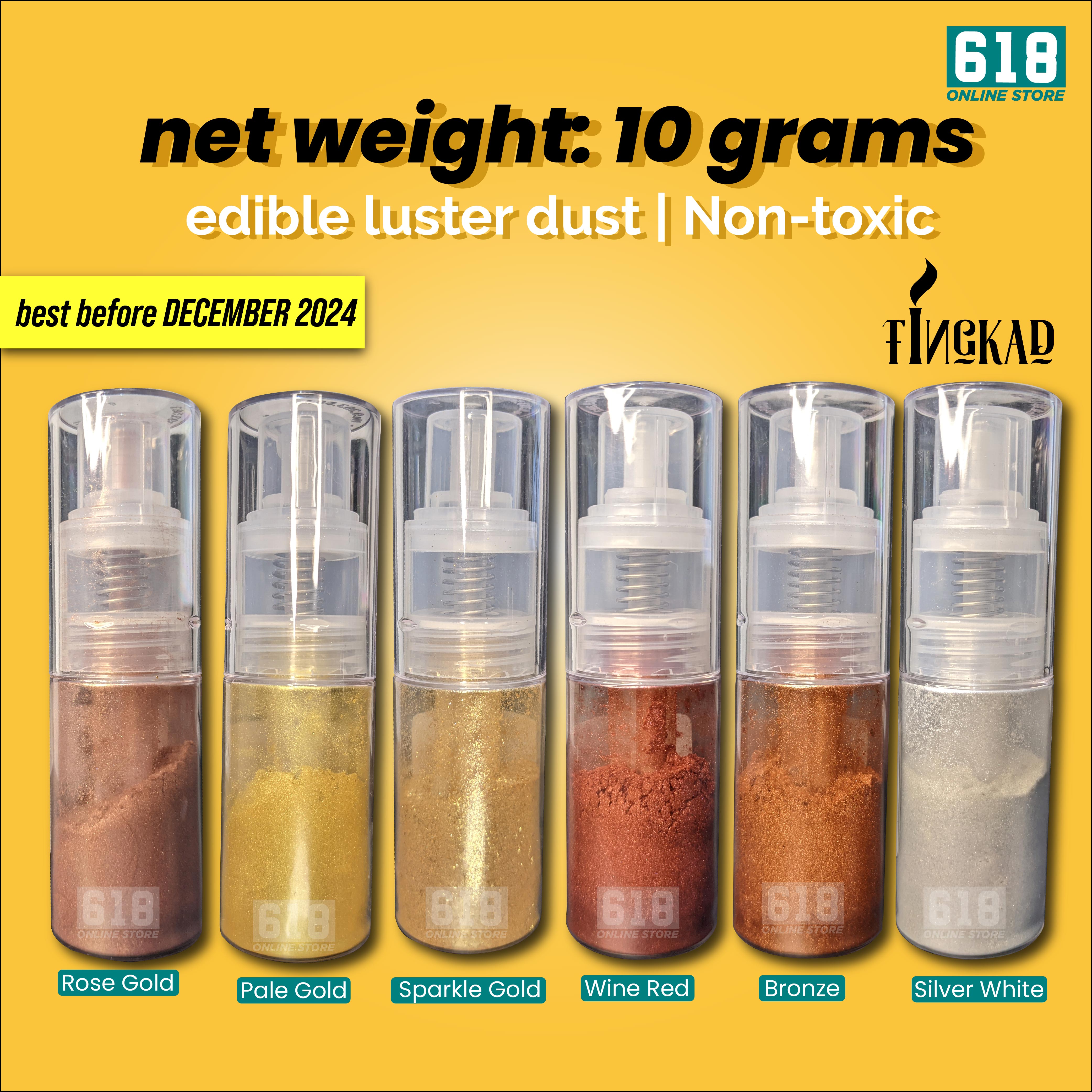 Spray Pump Edible Luster Dust/Glitter 10g TINGKAD Cake Decoration – 618  Products Ph