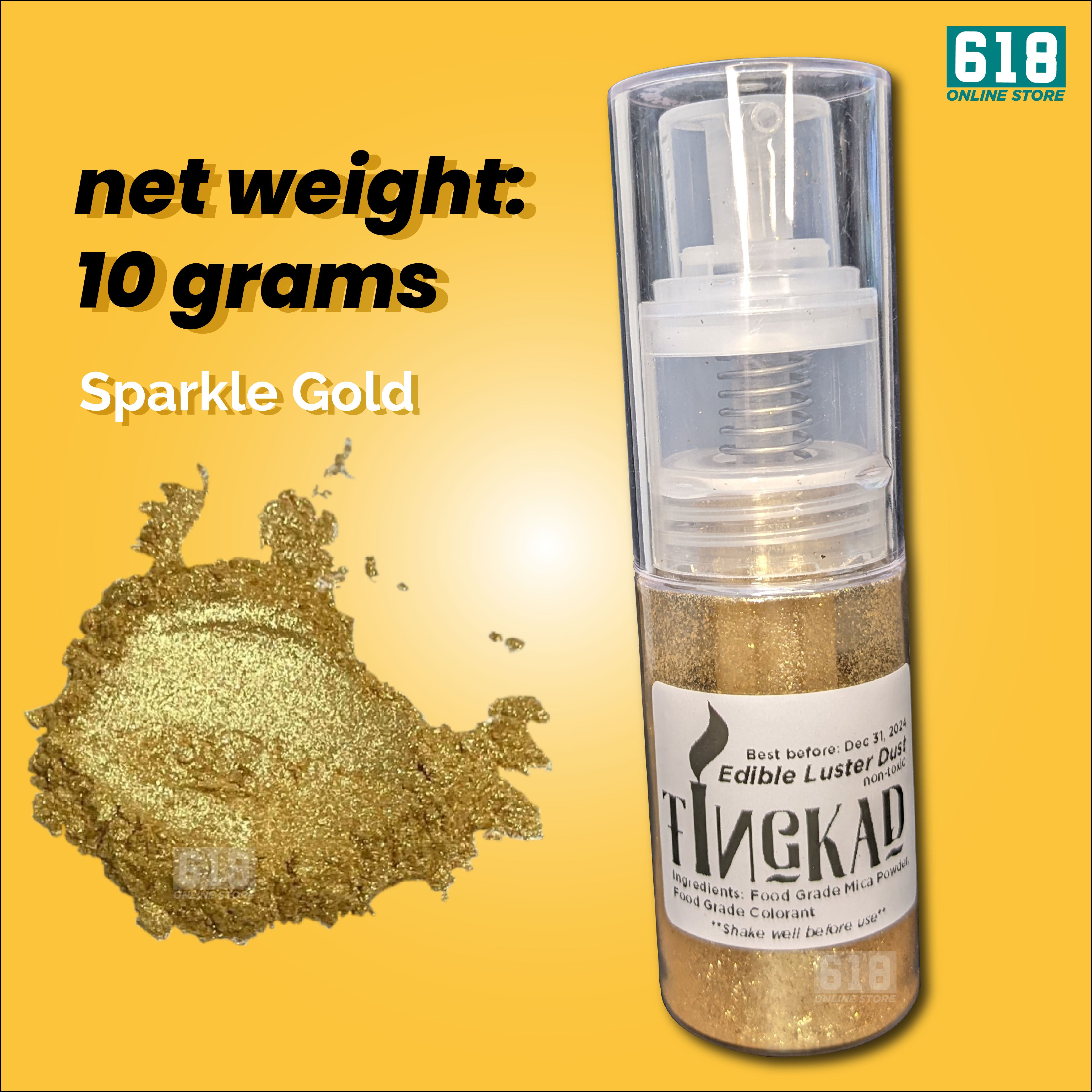 EDIBLE GOLD Glitter Pump 10g