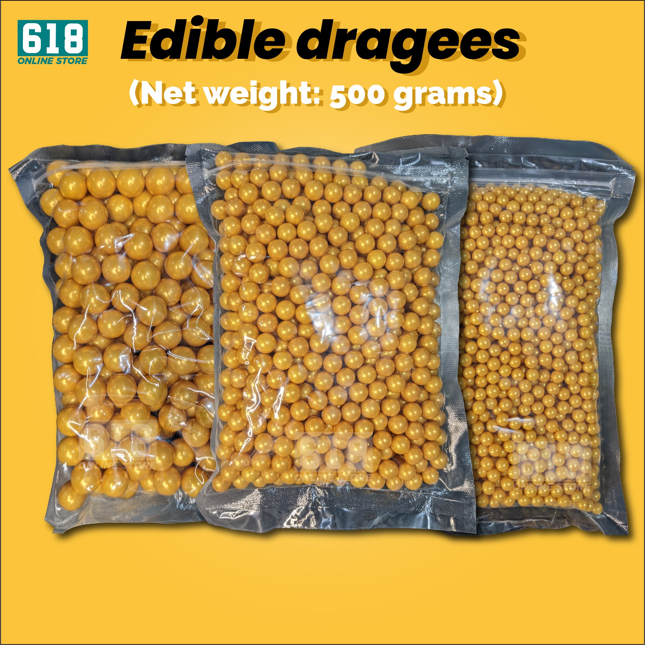 Dragees Candy Sprinkle 500g (1/2 kilo) Edible Pearl Cake Decoration Classic Collection