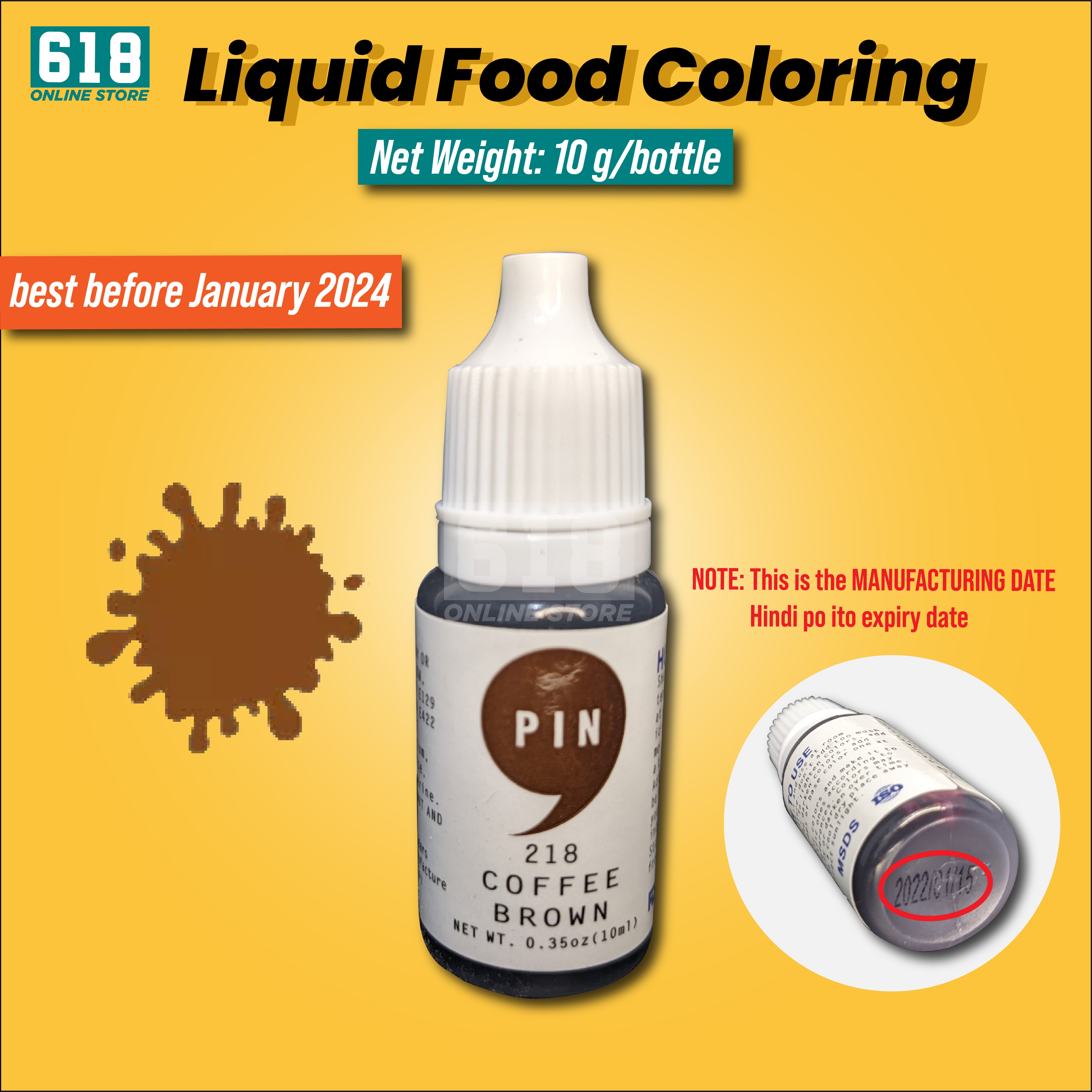 10g Liquid Food Color Edible for Cake Decoration