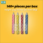 Load image into Gallery viewer, Birthday Candle Spiral for Cake and Party - Big - 140+ pcs
