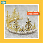 Load image into Gallery viewer, Crown Cake Topper Birthday Wedding Baking Decoration Princess Queen
