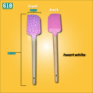 Silicone Spatula Non-stick Wooden Handle