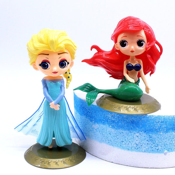 Disney Princess Mini Figures Figurines Cake Toppers 8 Pics Little Mermaid  Anna