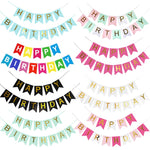 Load image into Gallery viewer, Happy Birthday Banner Banderitas Flag Party Favors Needs Decor
