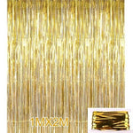 Load image into Gallery viewer, Metallic Foil Rain Silk Tinsel Curtain Backdrop Birthday Party Decorations Party Needs - 2 meters
