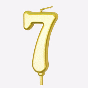Number Candle Gold 0-9 cake creative romantic party birthday candle